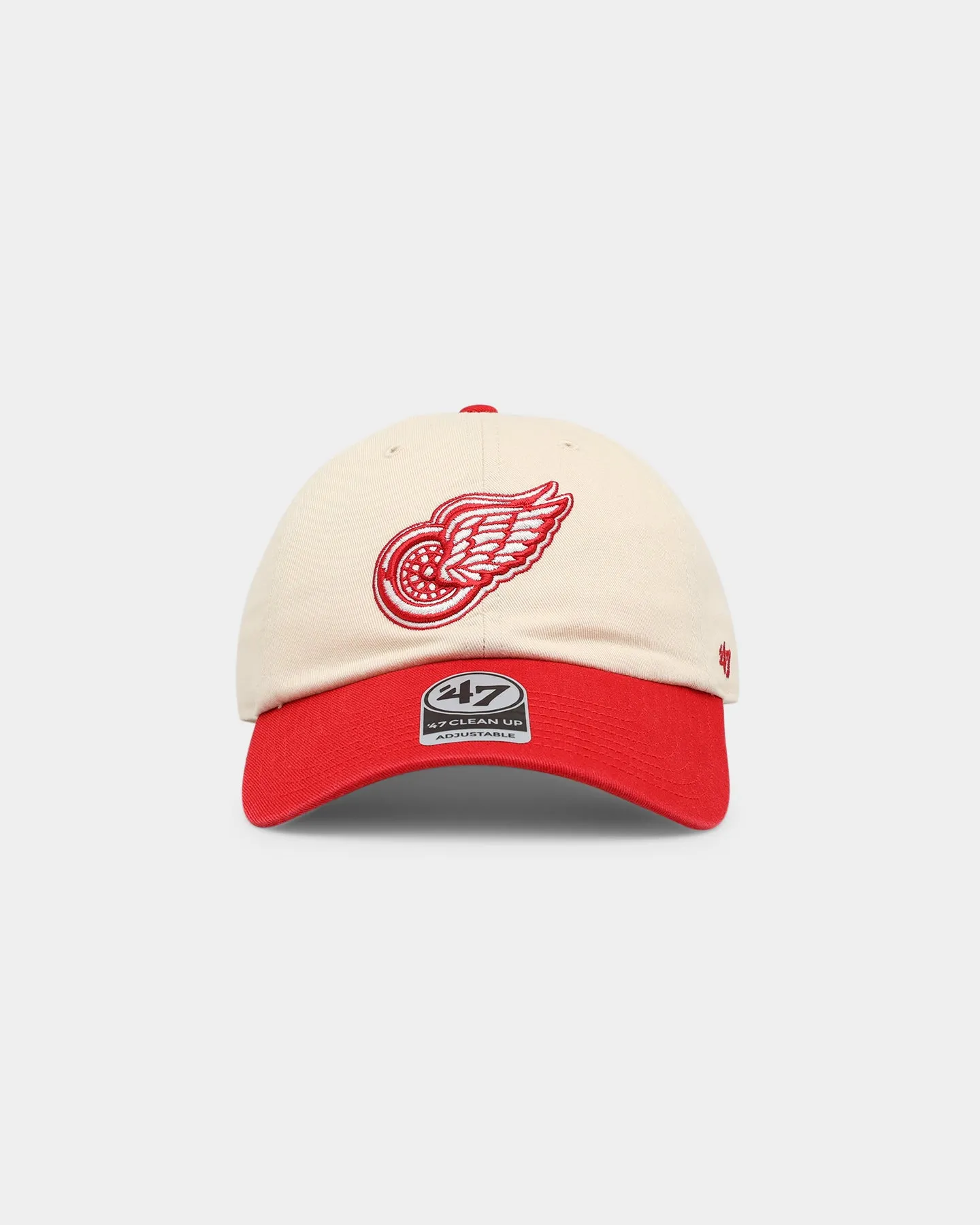 47 Brand Detroit Red Wings Vintage 47 Clean Up Strapback Natural