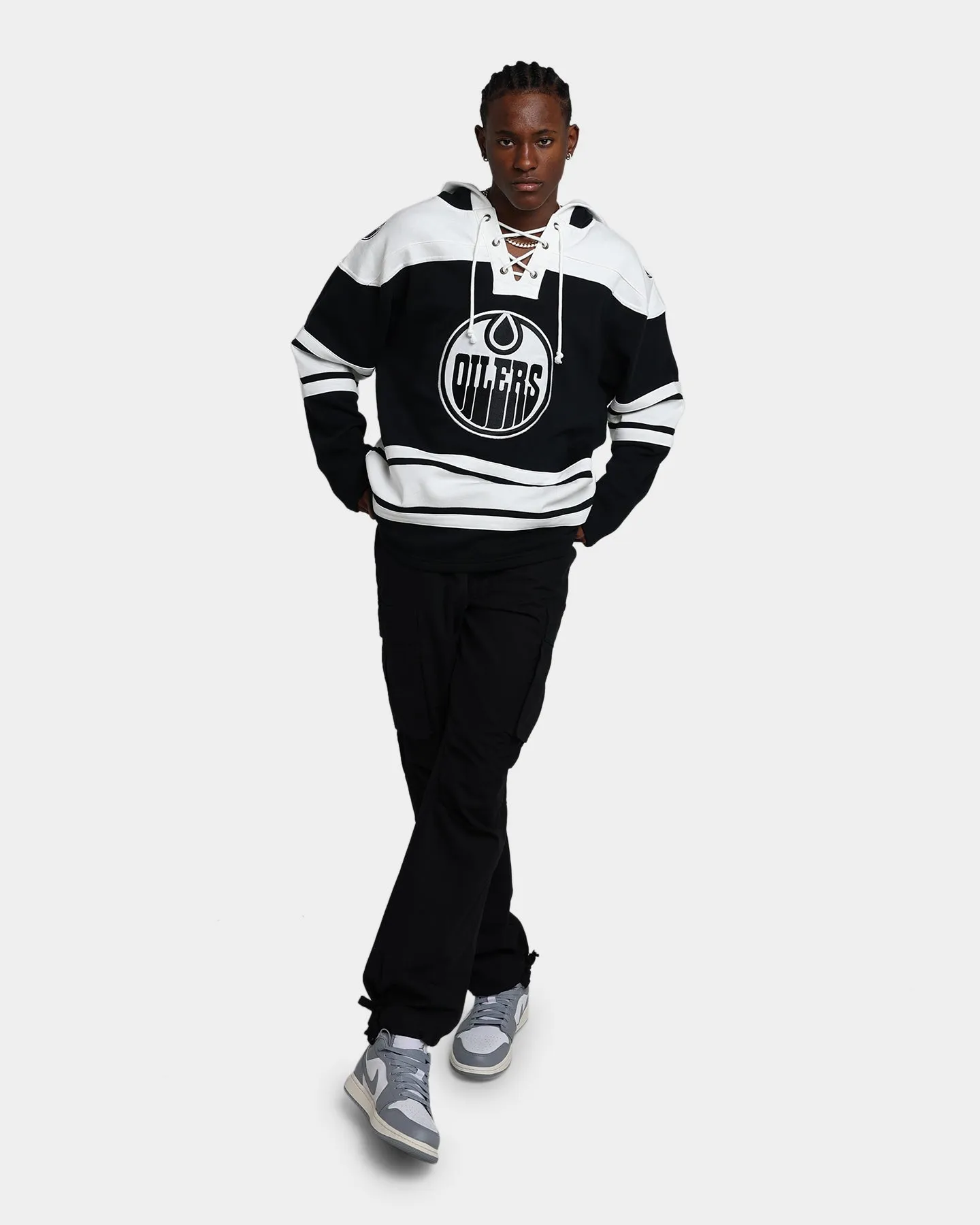 47 Brand Edmonton Oilers Superior Lacer Hoodie Jet Black