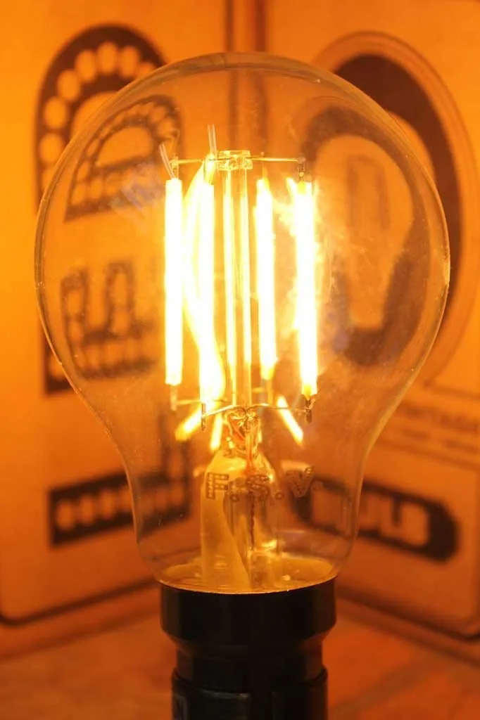 4W E27 24V AC/DC Filament LED A60 Round 2200K Bulb