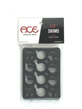 Ace Trucks - Shims - 1/8 Inch Riser Pads - Black