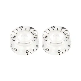 Allparts PK-0130-031 Clear Vintage Style Speed Knobs, Set of 2