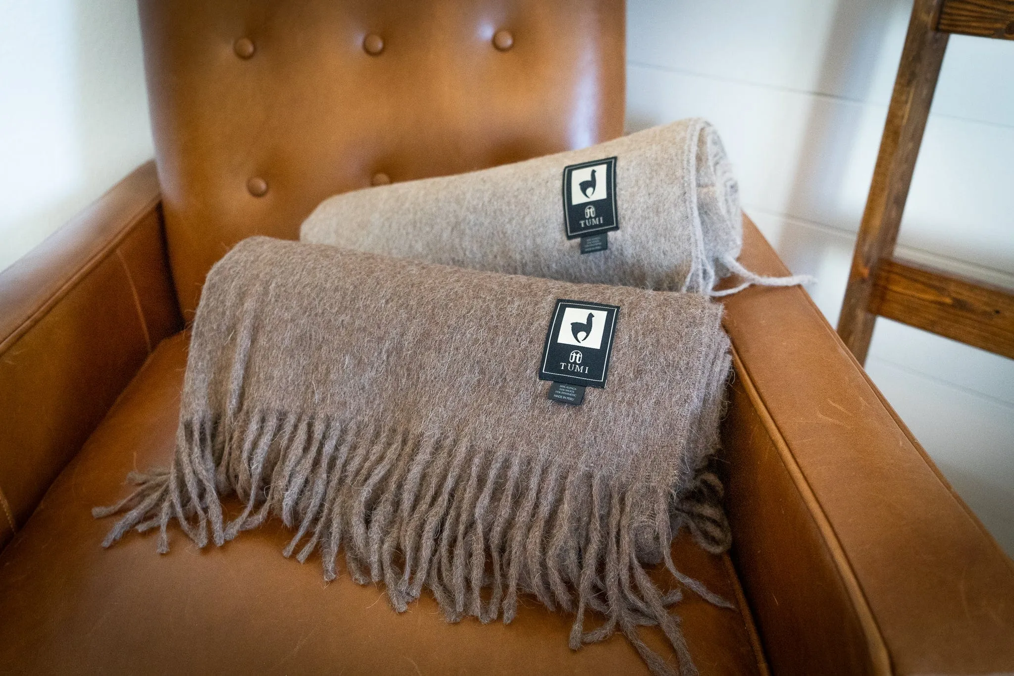 Alpaca Wool Throw Blanket - Solid Colors by Alpaca Threadz