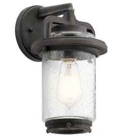 Andover 1 Light Small/Medium/Large Outdoor Wall Lantern - Weathered Zinc E27 IP44