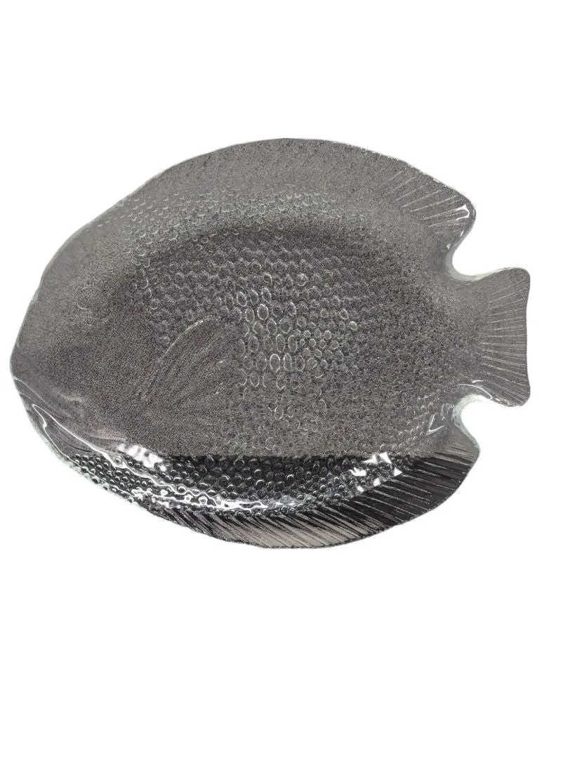 ARCOROC (2) Clear Glass FISH PLATES France