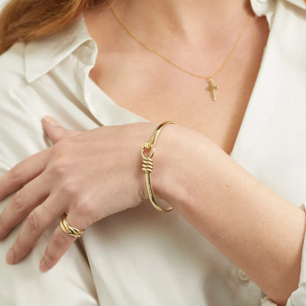 Bayswater Gold Vermeil Rope Bangle