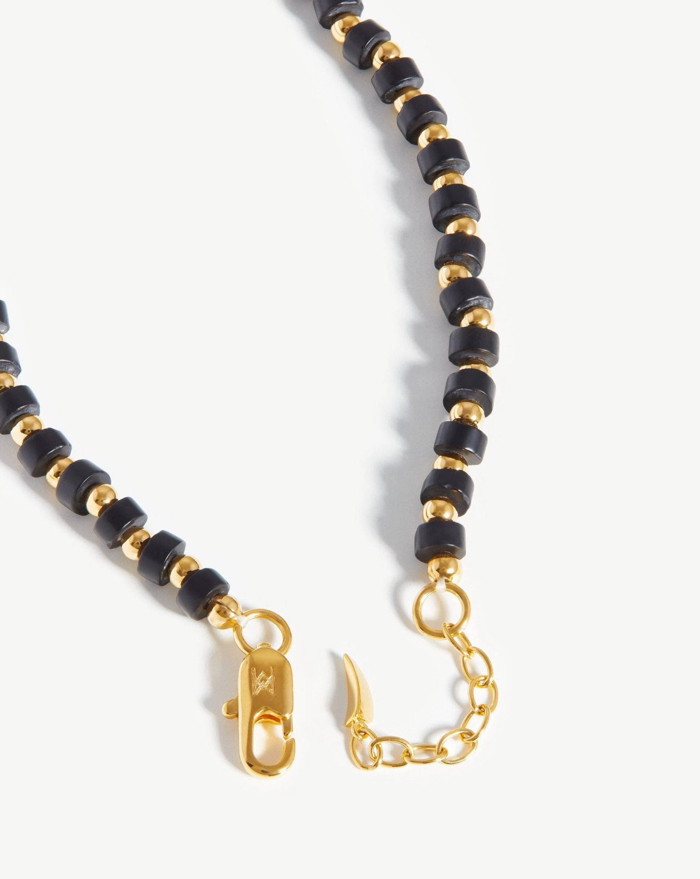 Beaded Bracelet | 18ct Gold Plated/Black Onyx