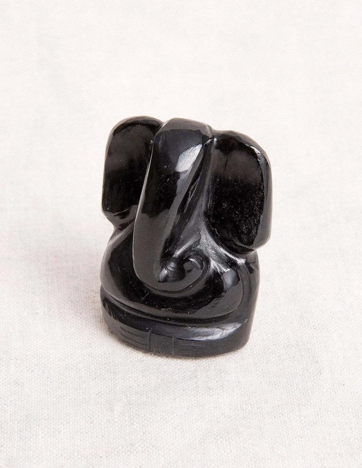 Black Obsidian Gemstone Ganesh