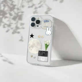 Bunny Vintage Aesthetic Silicone Clear Case