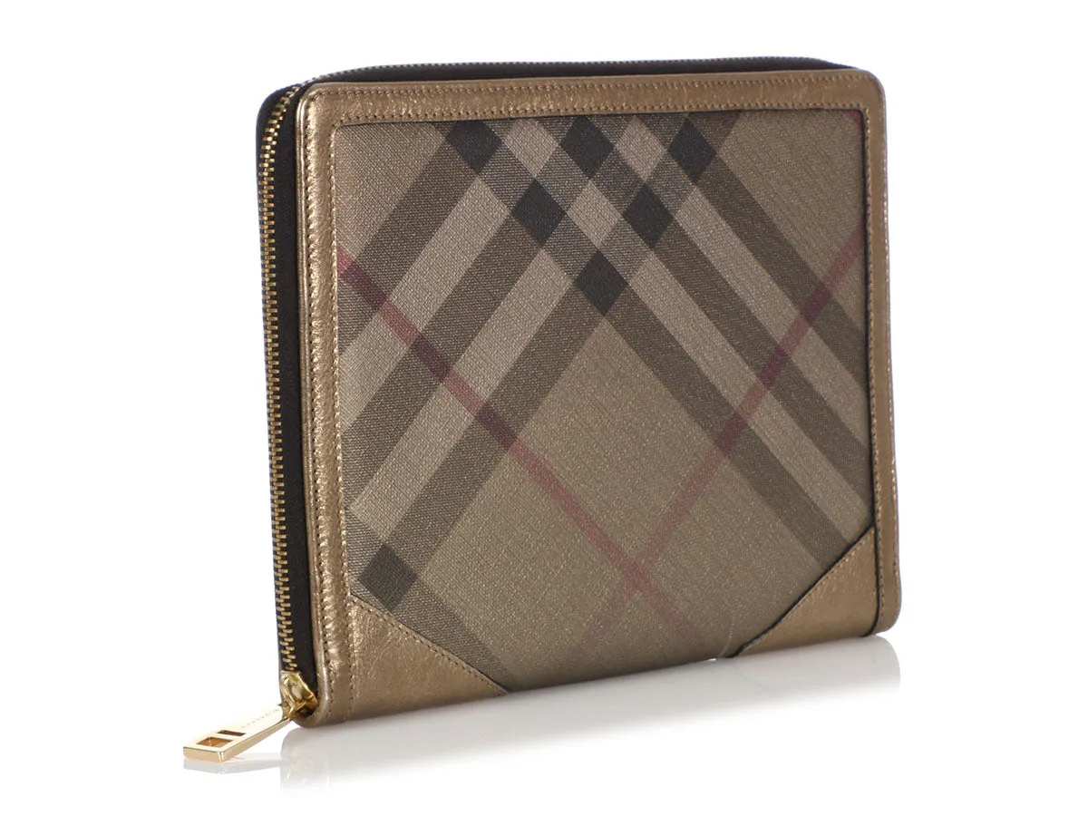 Burberry Gold Check Iconic Tablet Case