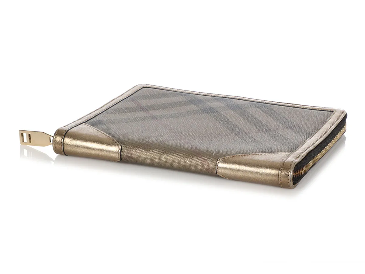 Burberry Gold Check Iconic Tablet Case