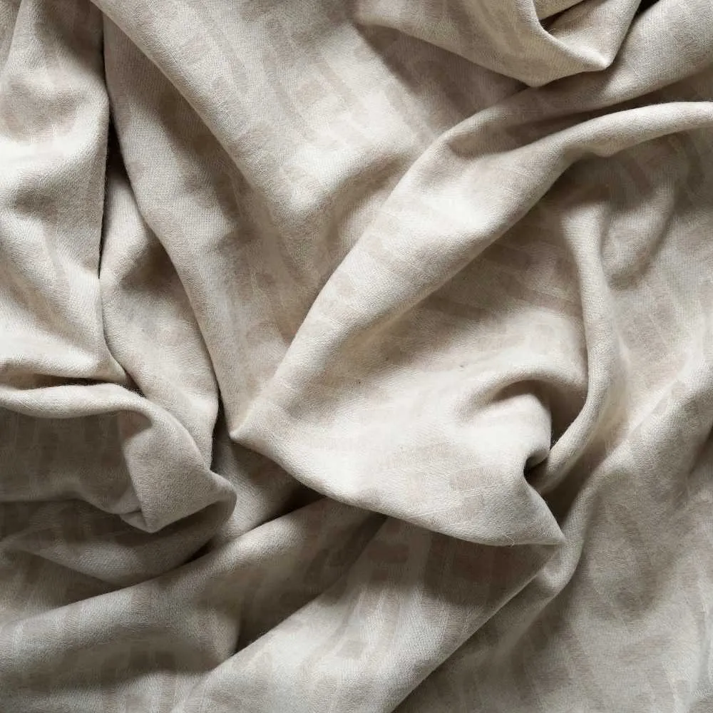 Burlington Latte Merino & Cashmere Throw - Andrew Martin