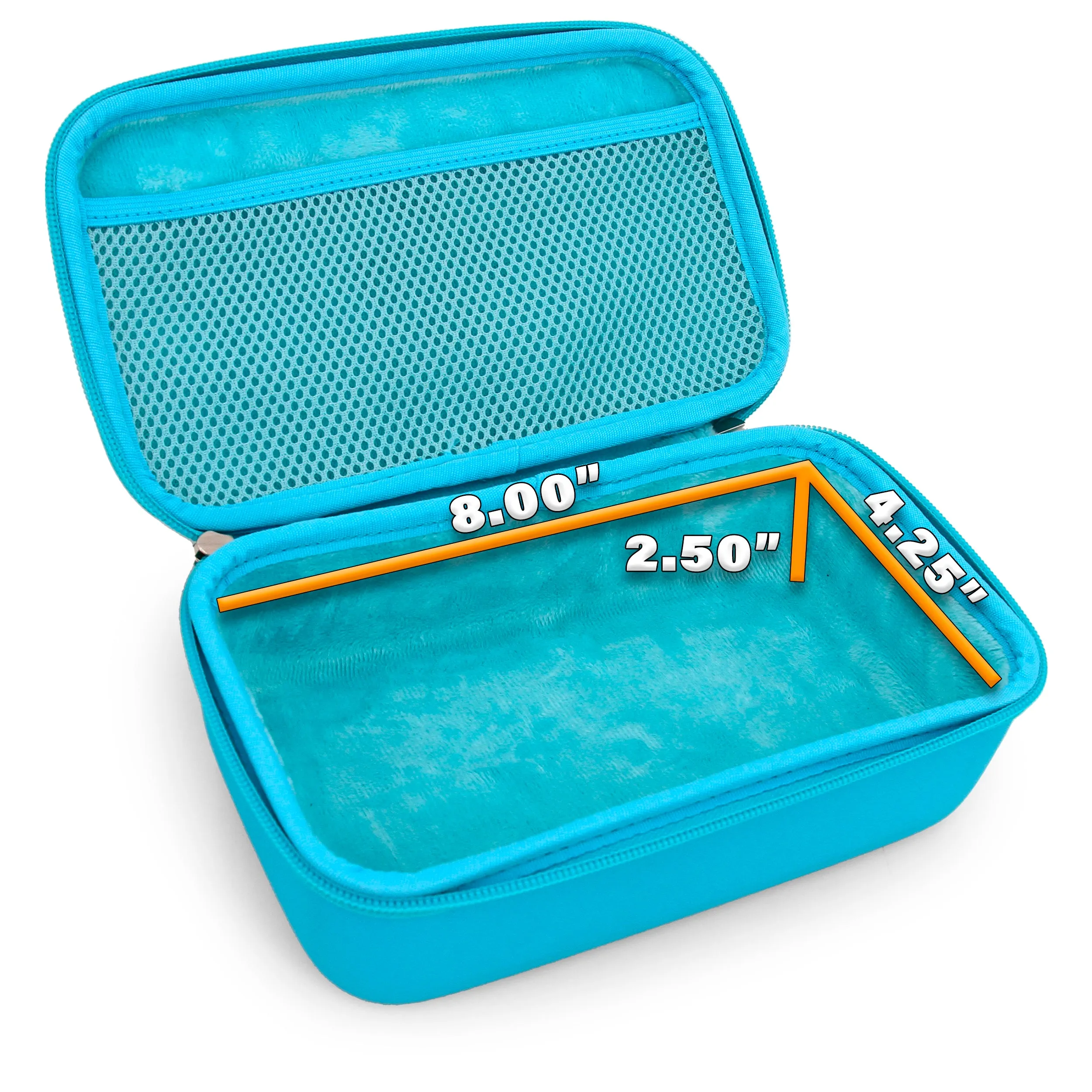 CASEMATIX Travel Case Fits Asthma Inhaler Spacer with Mask Attached, Inhaler Holder Holds Spacer and Accessories, Includes Turquoise Asthma Case Only