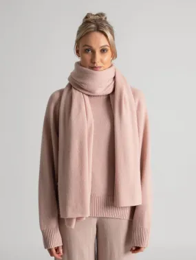 Cashmere scarf "Signature" - rose glow