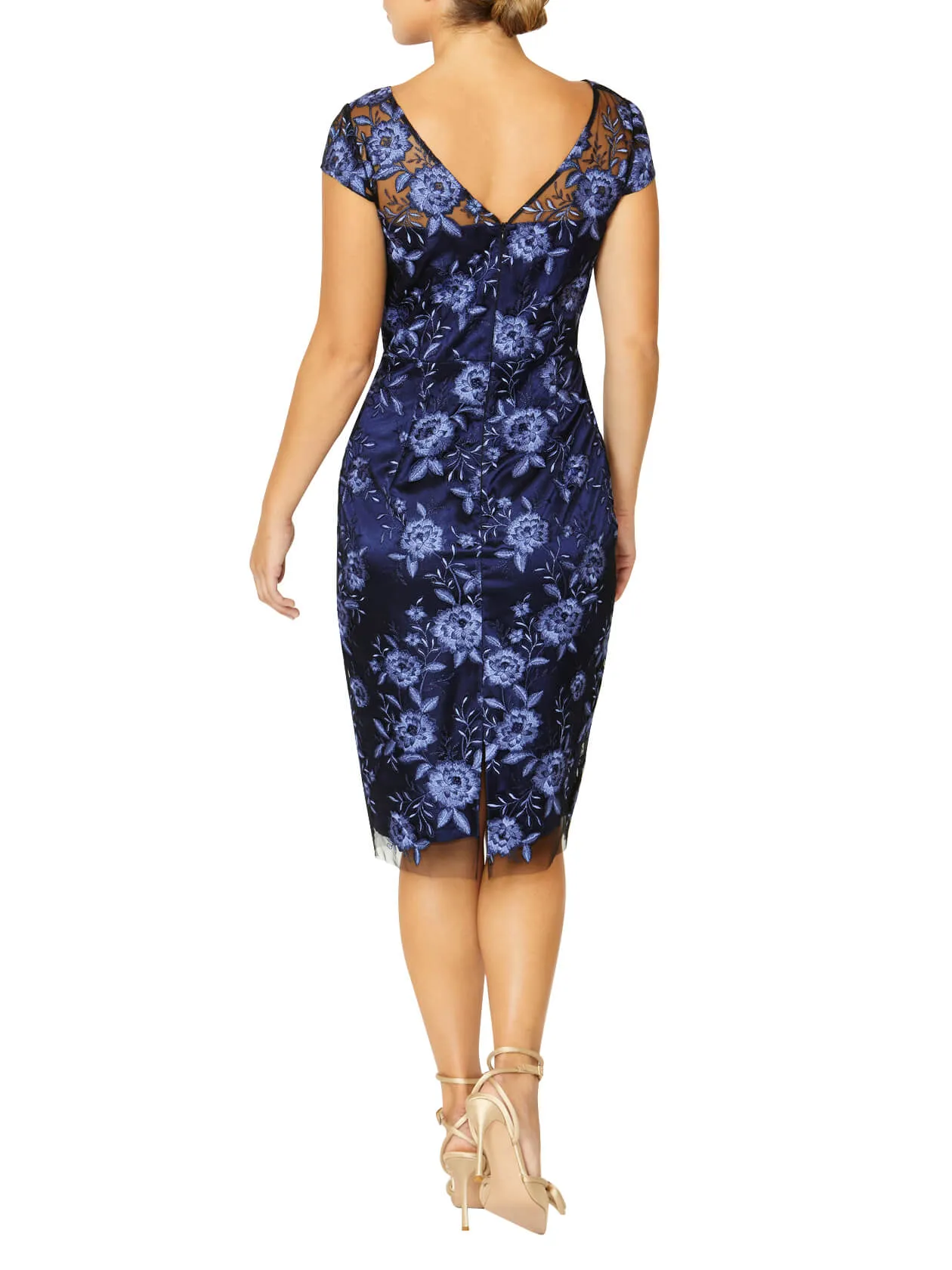 Catherine Blue Embroidered Dress