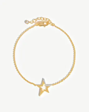 Celestial Pave Star Bracelet | 18ct Gold Vermeil/Cubic Zirconia