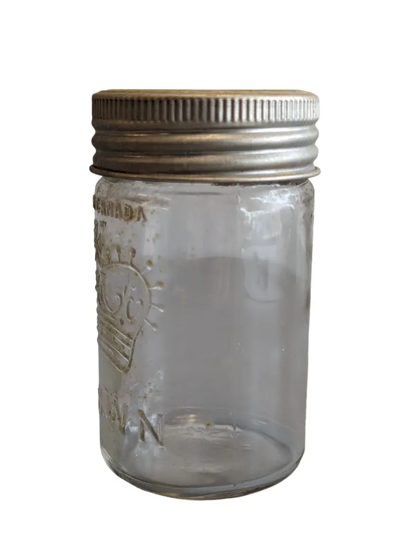 Clear Small Crown Jar