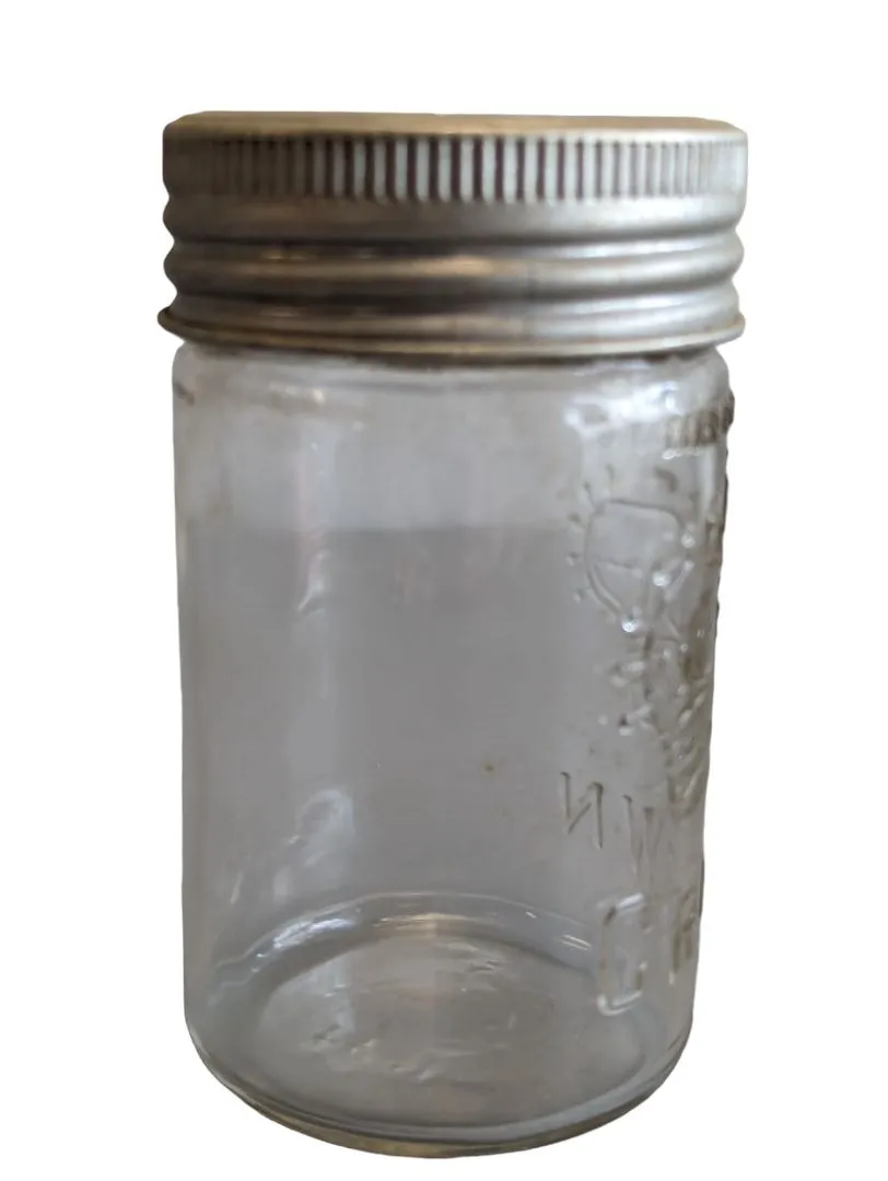 Clear Small Crown Jar