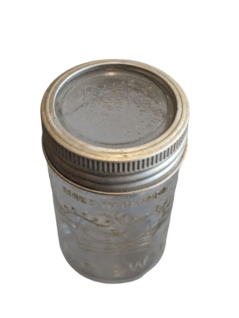 Clear Small Crown Jar