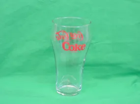 Coca-Cola Memorabilia - Coca-Cola Glass - Clear - Red Letters