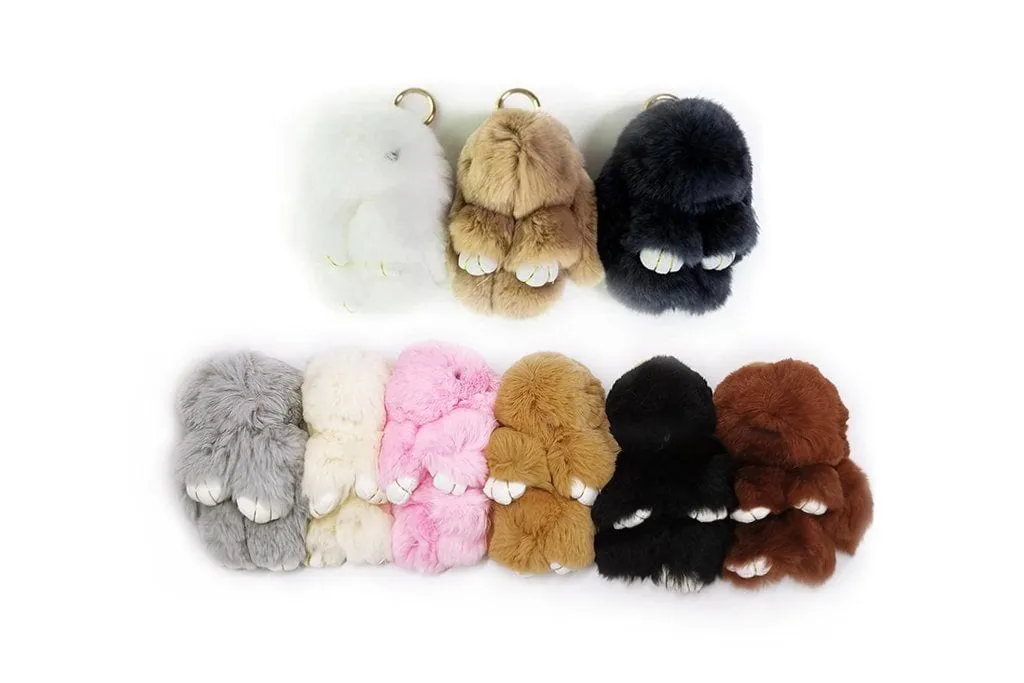 Cute Plush Bunny Keyrings