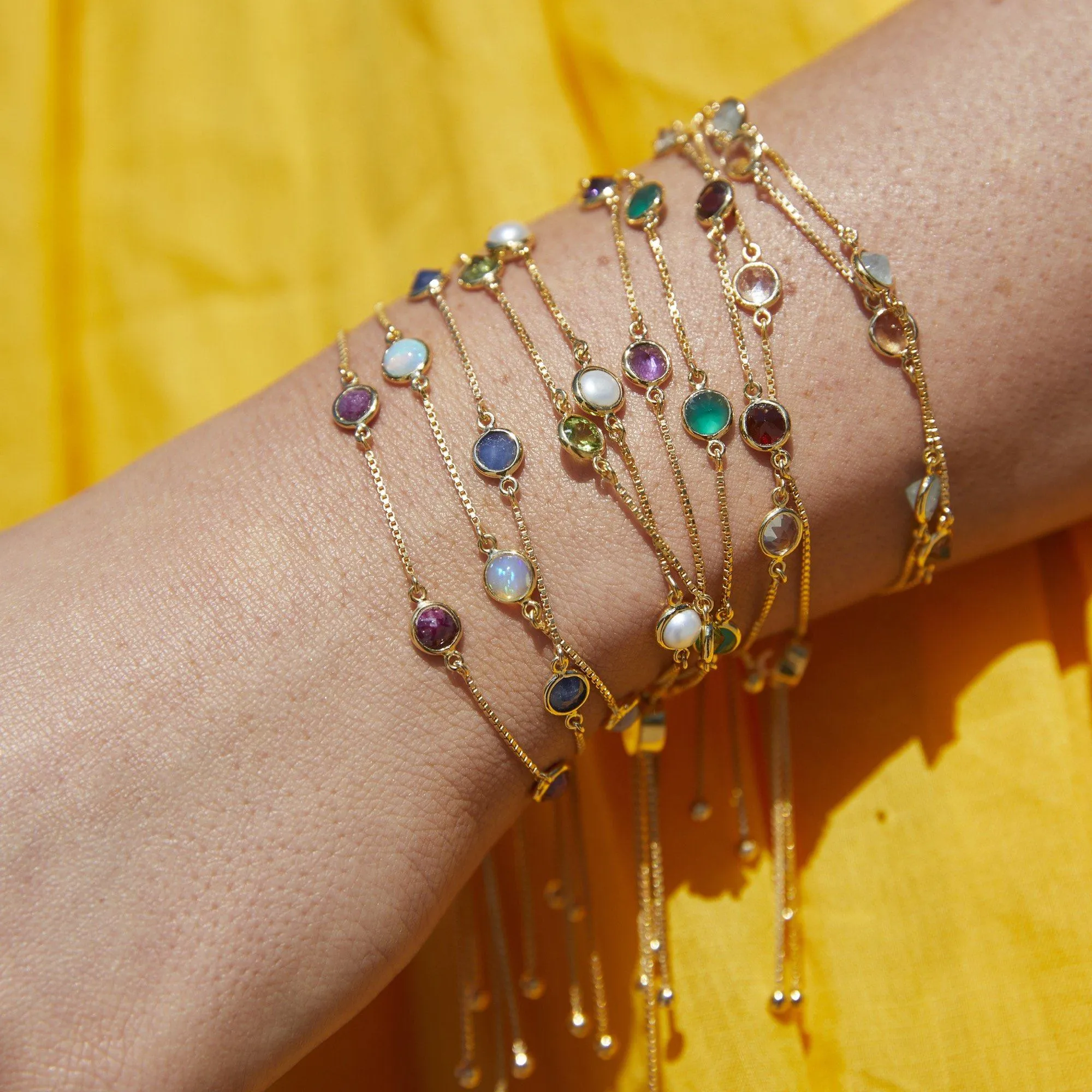 Dainty Semi Precious Stone Bracelet