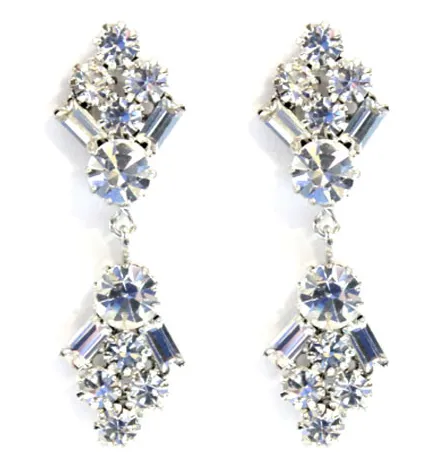 Deco Cluster Drop Earrings