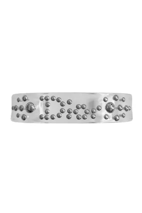 DIOR LUCITE BRACELET WITH SILVER STUDS