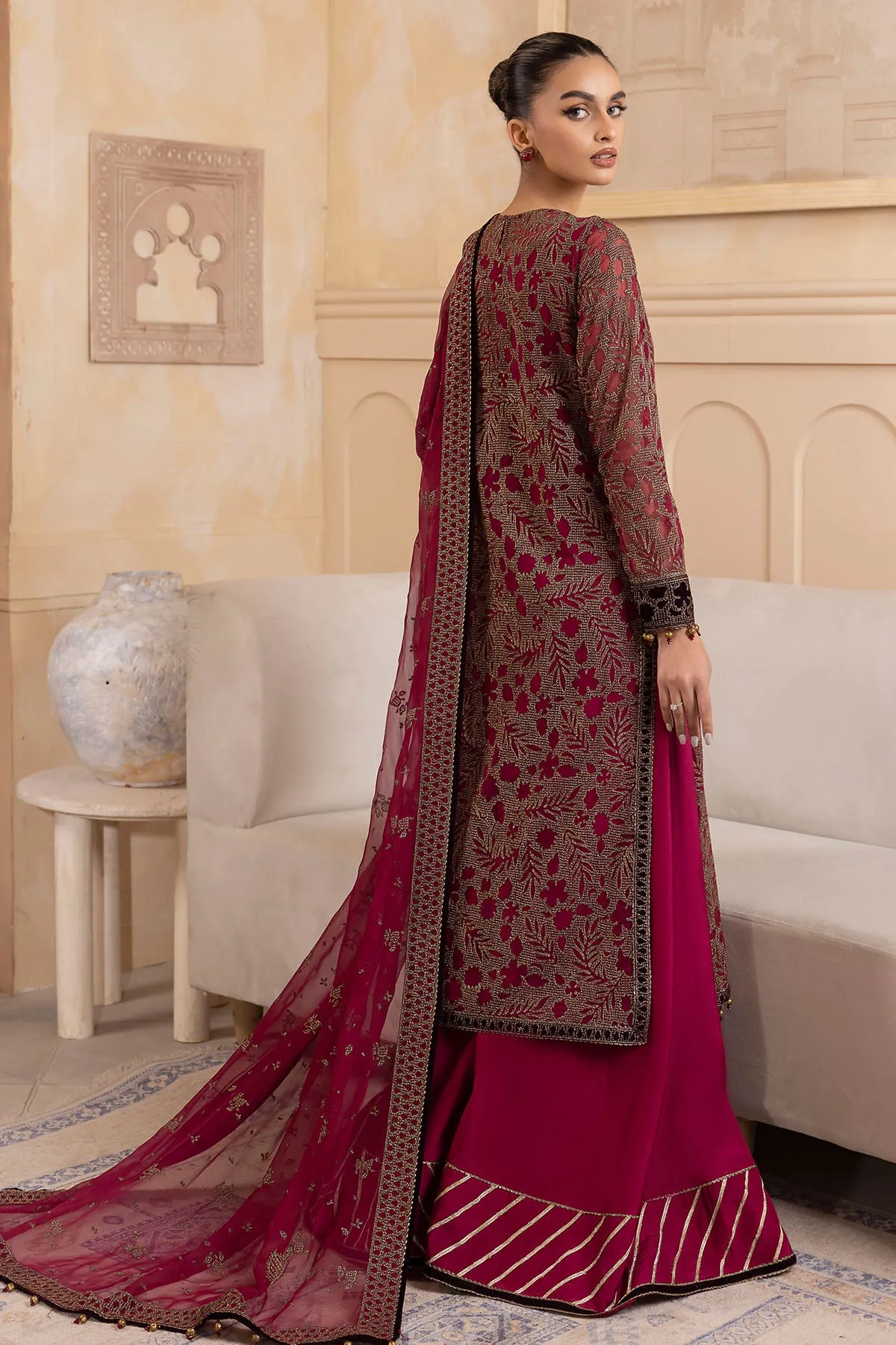 EMBROIDERED CHIFFON UC-3035