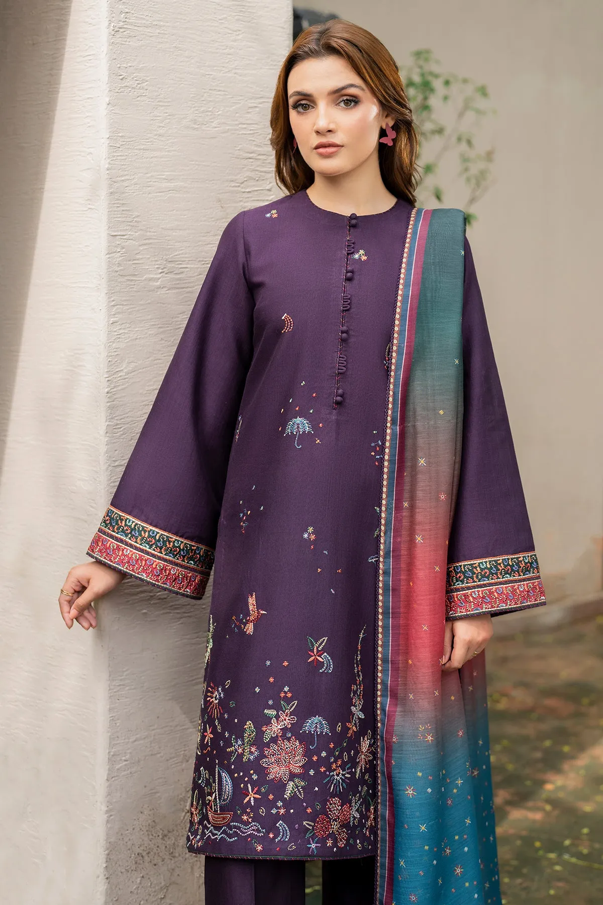 EMBROIDERED KHADDAR UW-0050