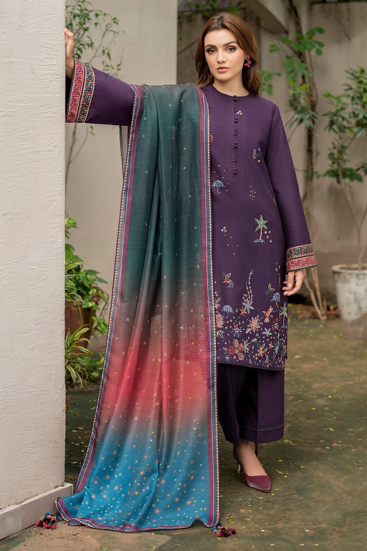 EMBROIDERED KHADDAR UW-0050