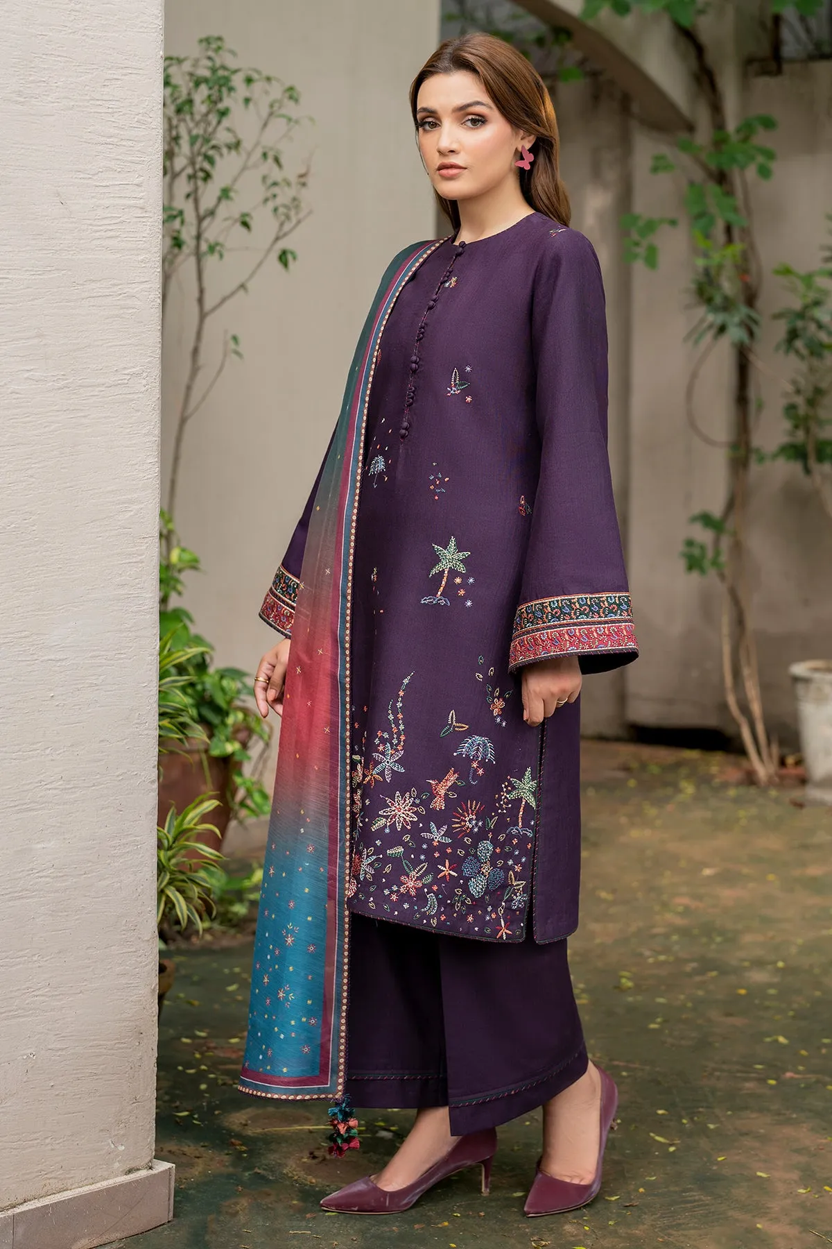 EMBROIDERED KHADDAR UW-0050