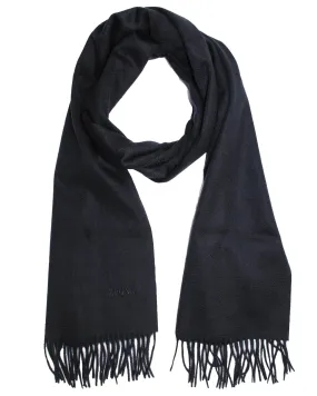 Ermenegildo Zegna Cashmere Scarf Oasi Dark Blue SALE