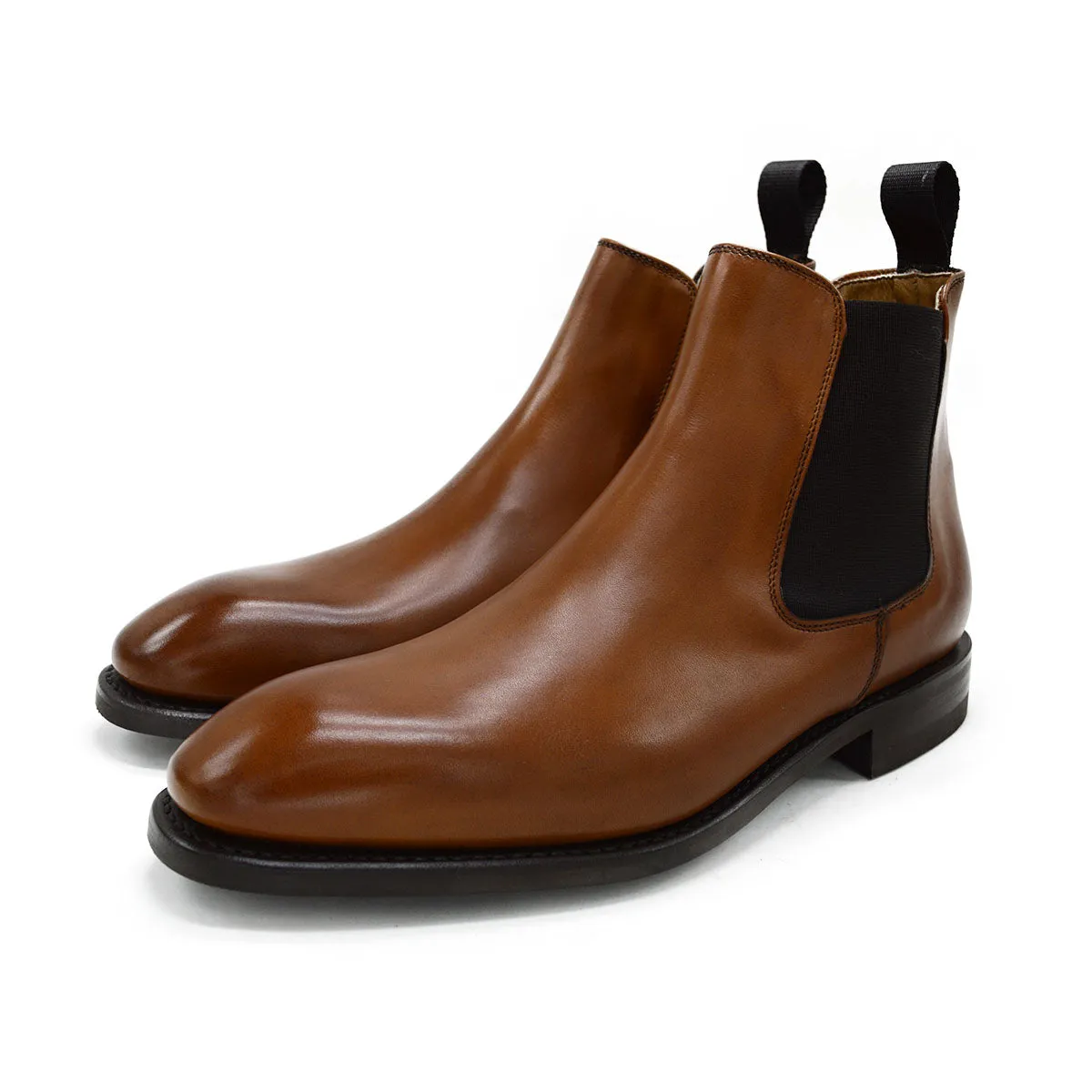 FACTORY SECOND Berwick 1707 Chelsea Boot (475)- Vegano Tan