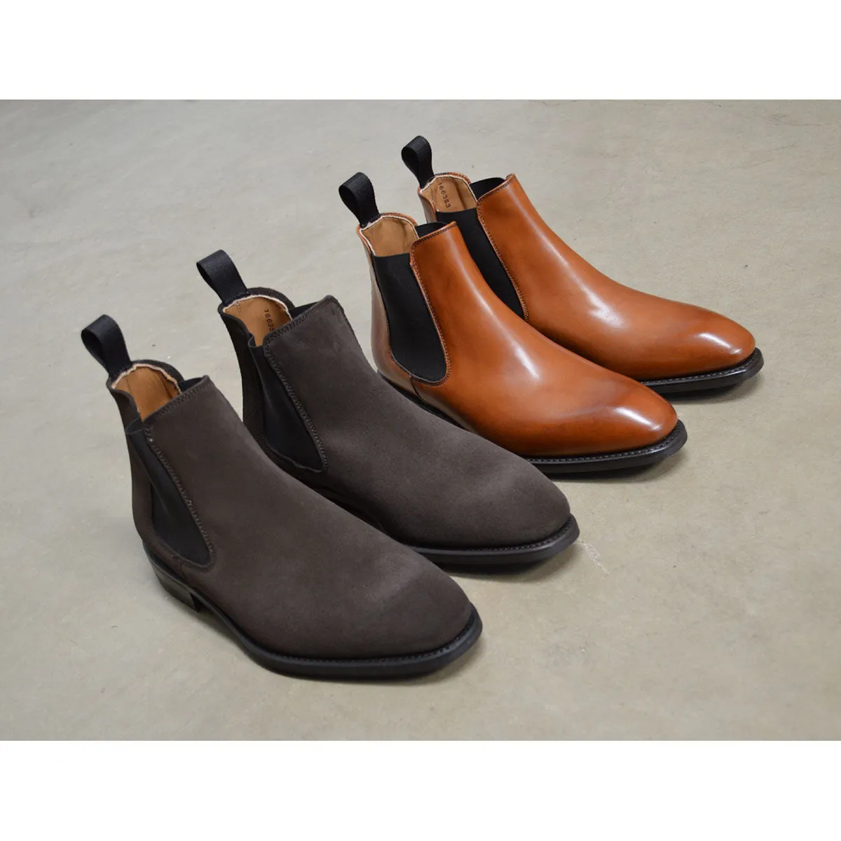 FACTORY SECOND Berwick 1707 Chelsea Boot (475)- Vegano Tan