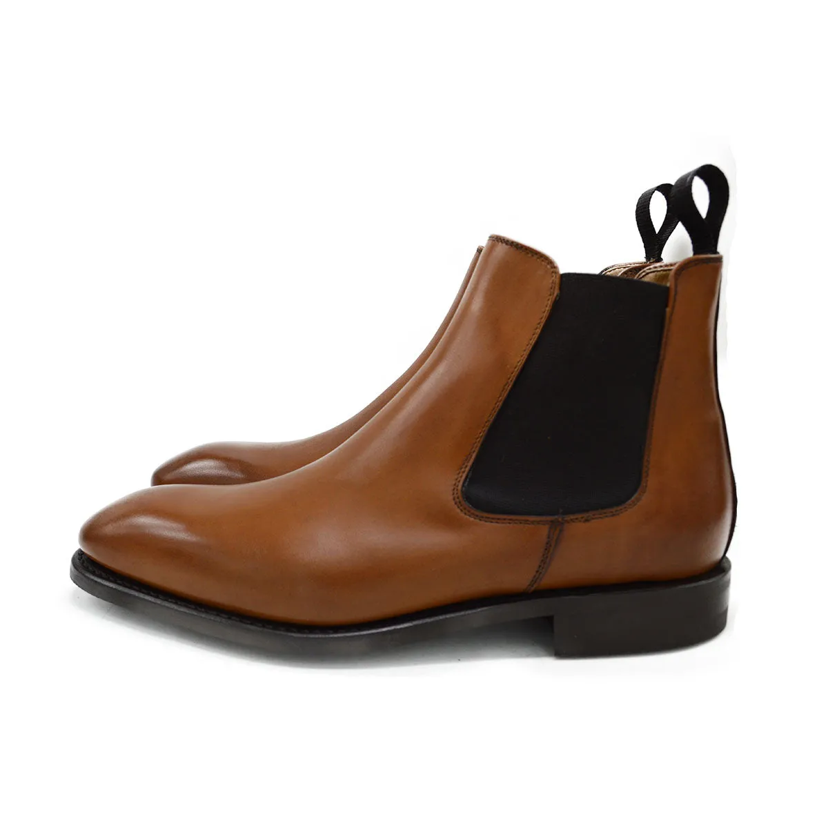 FACTORY SECOND Berwick 1707 Chelsea Boot (475)- Vegano Tan