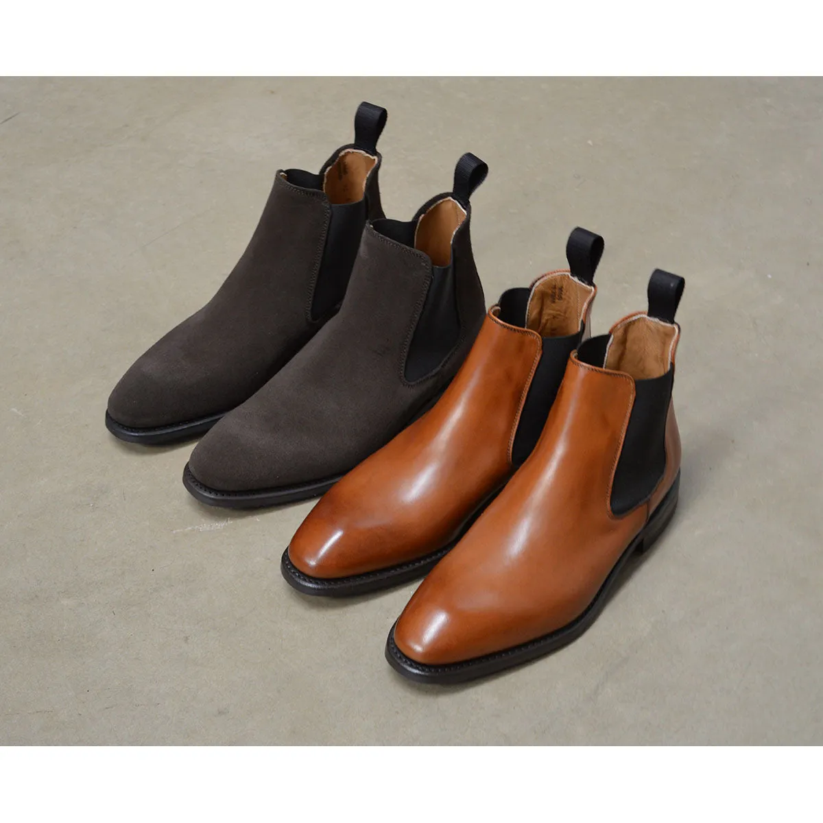 FACTORY SECOND Berwick 1707 Chelsea Boot (475)- Vegano Tan