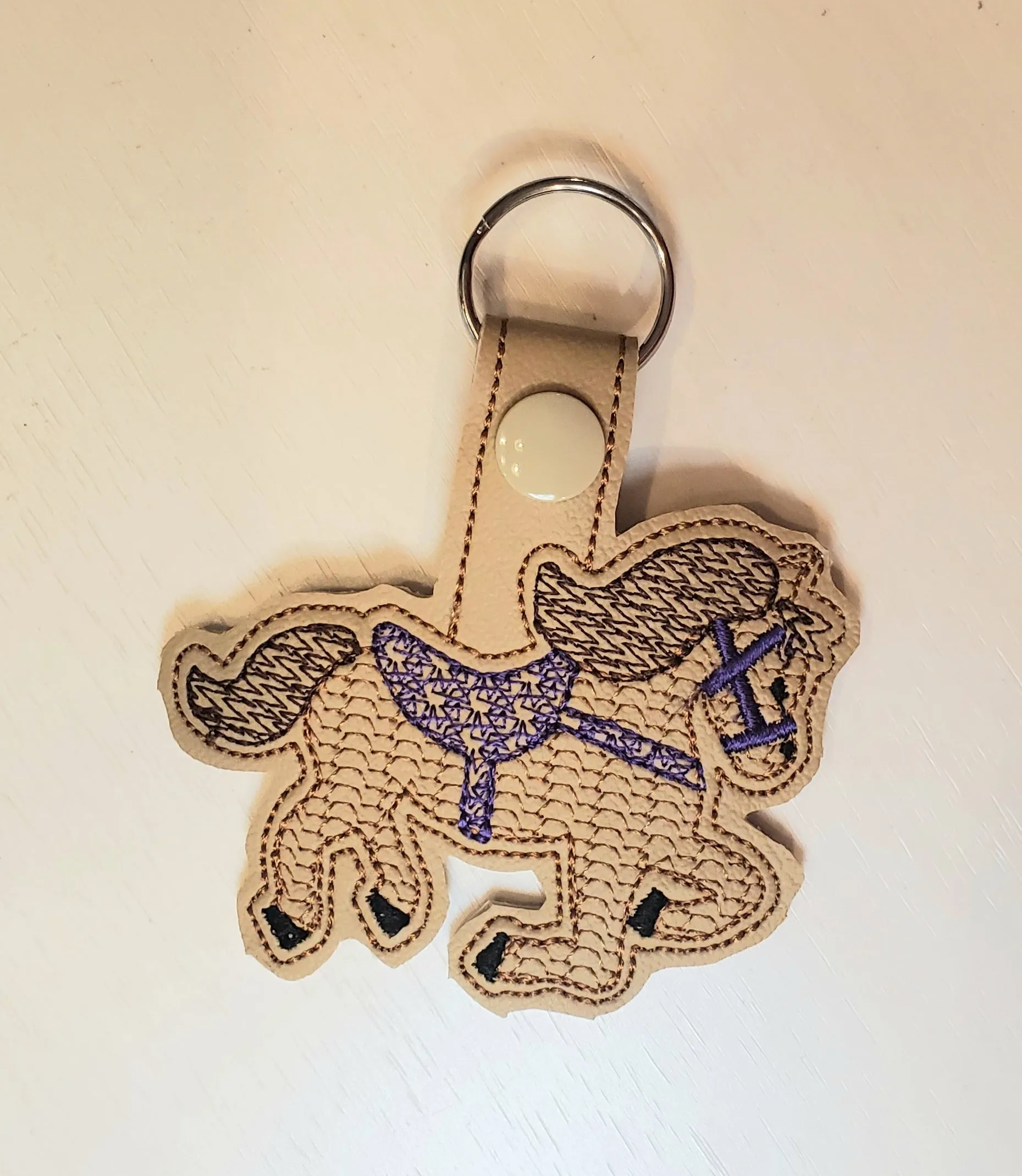 Galloping Horse Key Fob