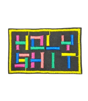 Holy Shit Embroidered Multi-Color Sew Patch