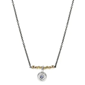 J & I Petite Tanzanite Drop Necklace