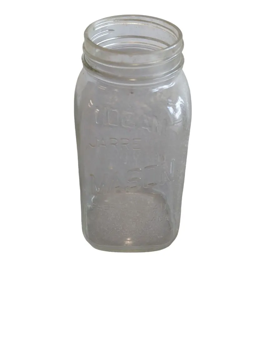 Large Clear Mason Jar - No Lid