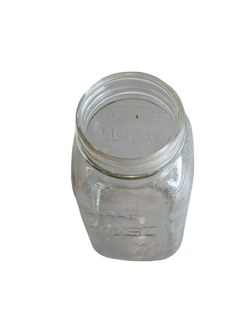 Large Clear Mason Jar - No Lid