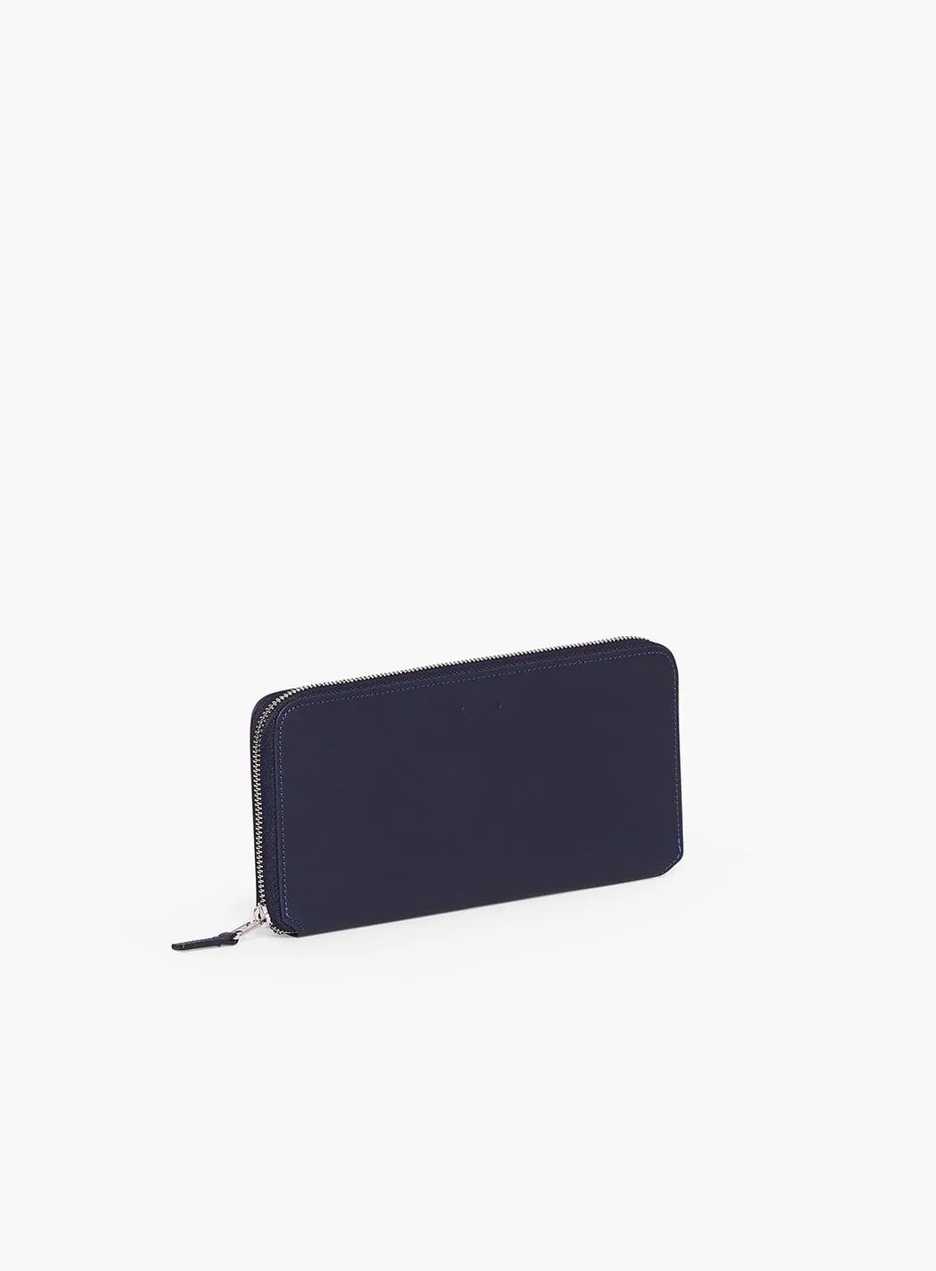 LEATHER WALLET "CM 46" IN NAVY