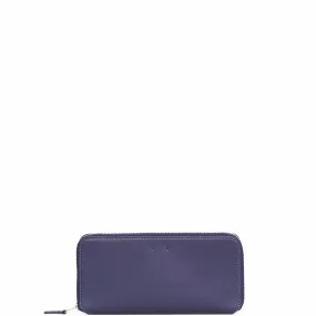 LEATHER WALLET "CM 46" IN NAVY