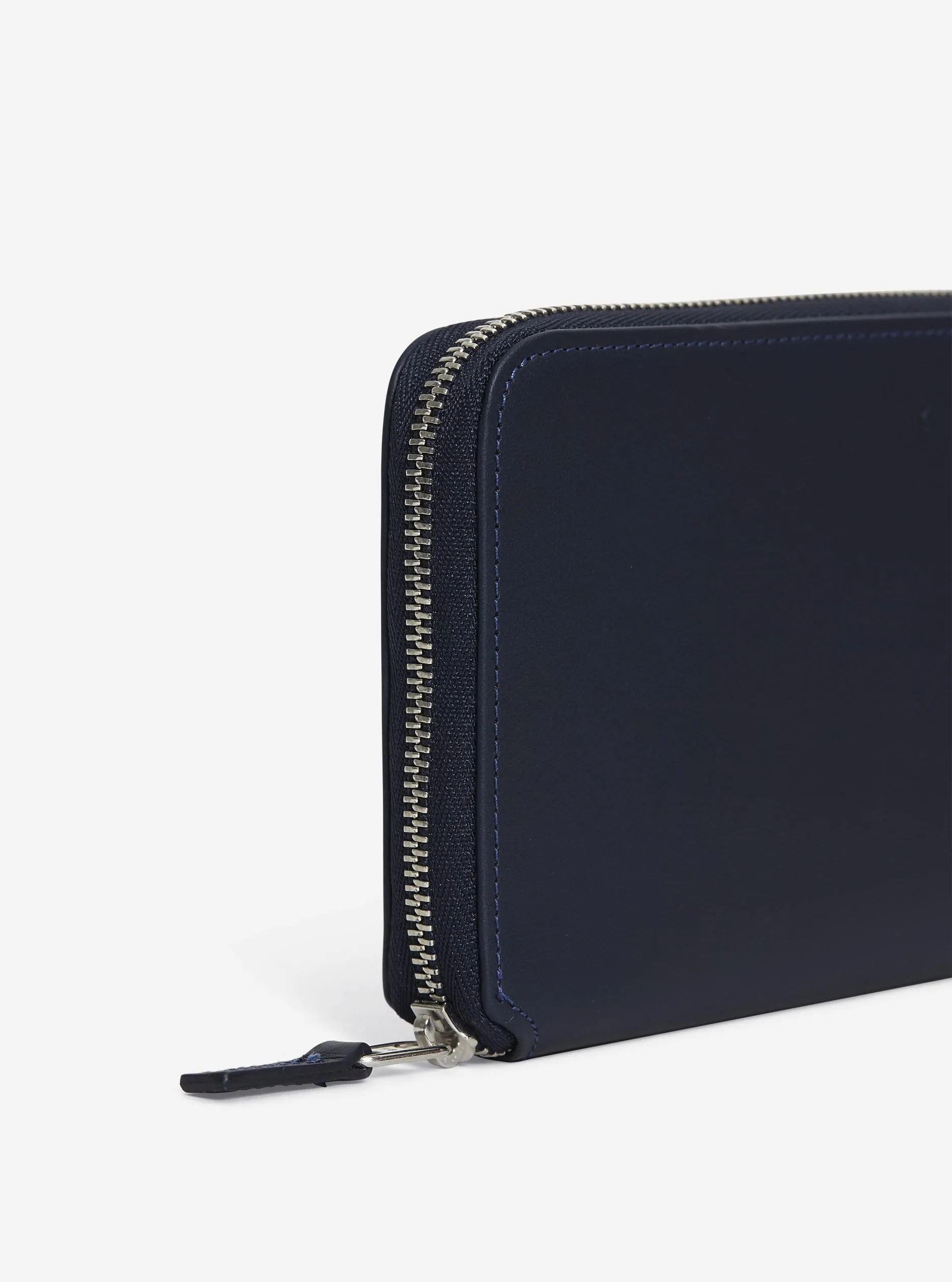 LEATHER WALLET "CM 46" IN NAVY