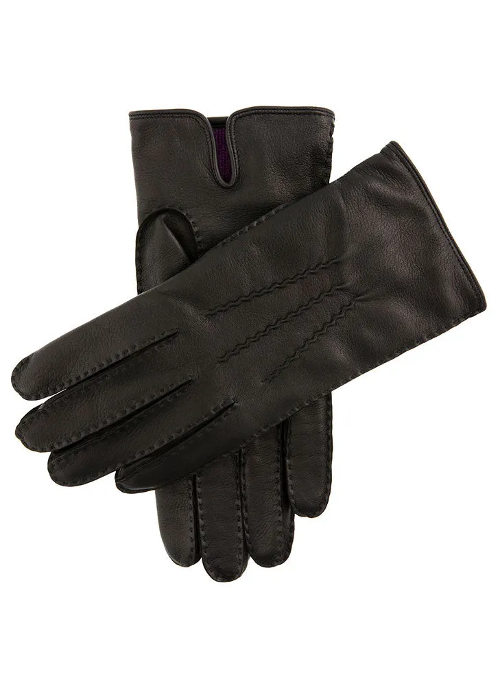 Men's Heritage Handsewn Three-Point Cashmere-Lined Leather Gloves