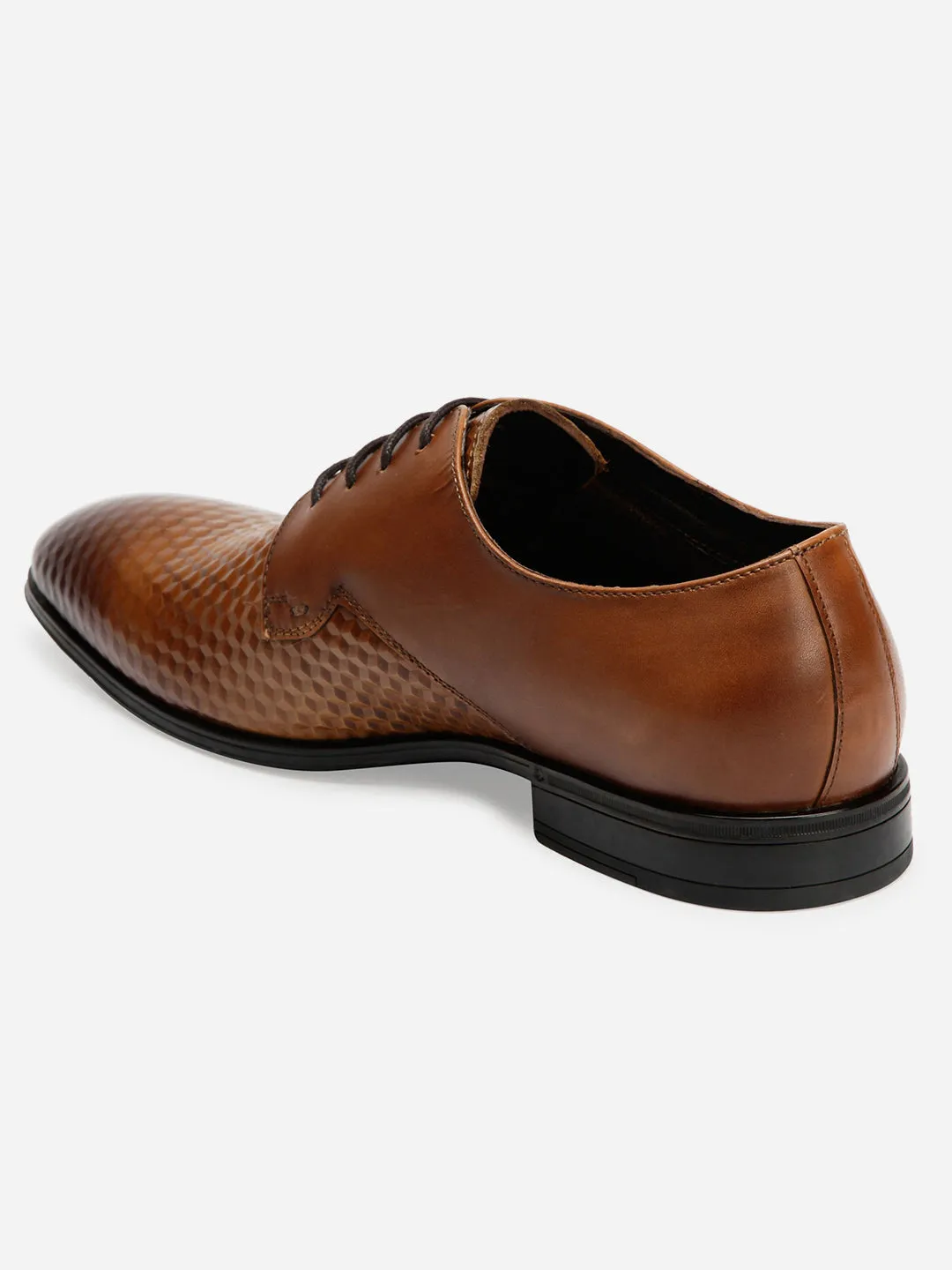 Men's Tan 3D Finish Regular Toe Formal (ID2114)