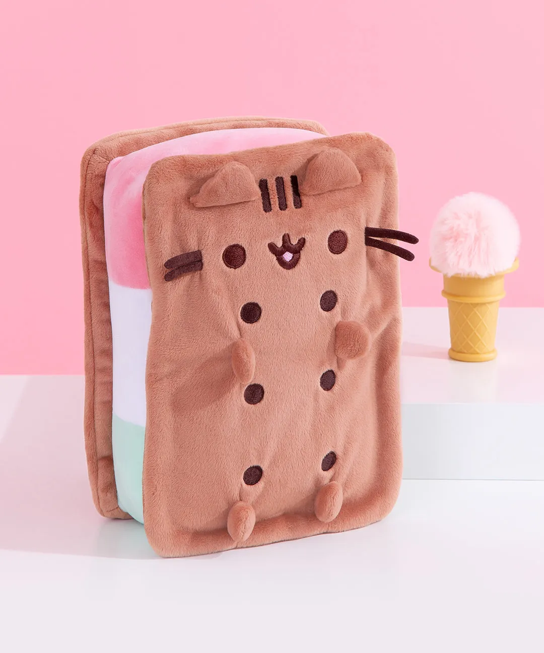 Neapolitan Ice Cream Sandwich Squisheen Plush