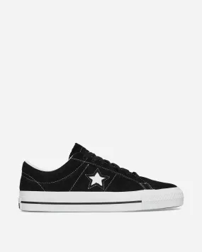 One Star Pro Nubuck Leather Sneakers Black