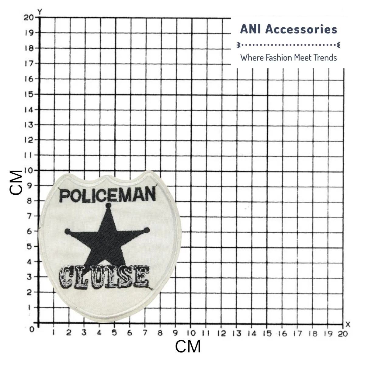 Policeman Embroidered Sew Patch