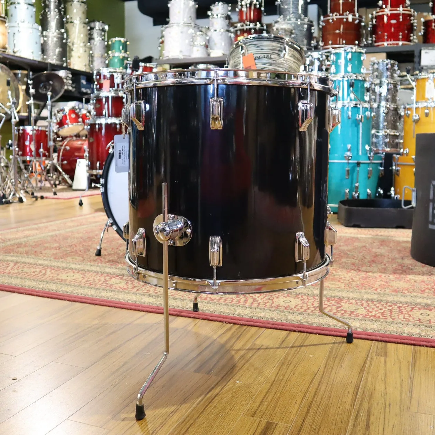 Rogers 18" Fullerton Floor Tom Black Cortex